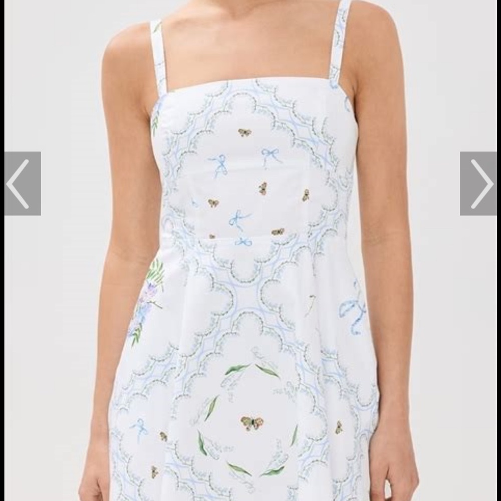 NWT Hill House Margot Mini White Floral Sundress